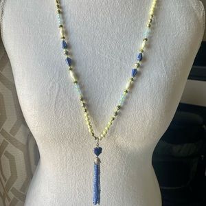 Stella & Dot Azure Tassel Necklace